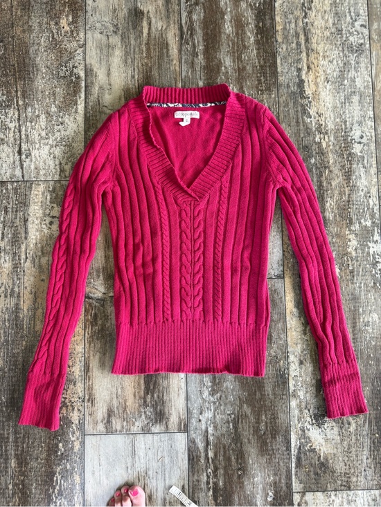 Aeropostale Sweaters - 2 for $20 sale: Aeropostale Y2K pink v-neck cable knit sweater - S